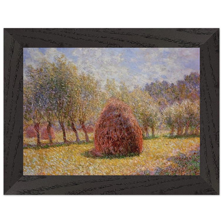 claude monet  Haystacks at Giverny Premium Wooden Framed Art Print / Poster