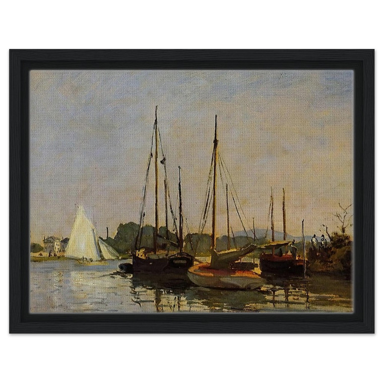 claude monet  Pleasure Boats Argenteuil c18723 oil on canvas Framed Canvas