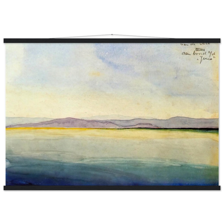 MC Escher Sea at Ebro Mouth Matte Paper Poster with Hanger