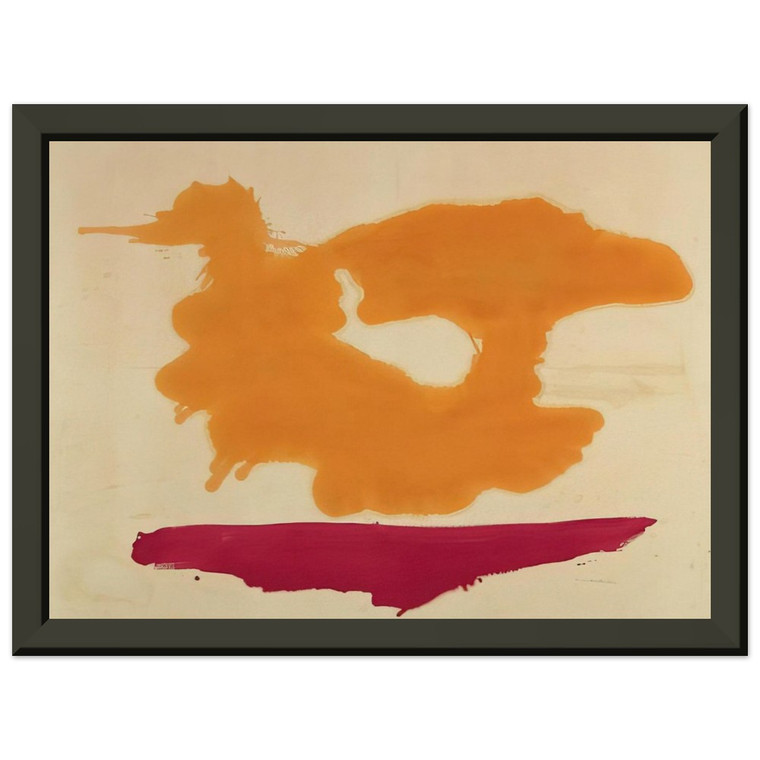 Helen Frankenthaler  Only Orange  1963 Premium Metal Framed Art Print / Poster