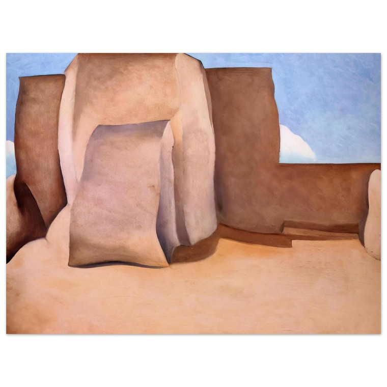 Georgia OKeeffe  Ranchos Church New Mexico Aluminum Print