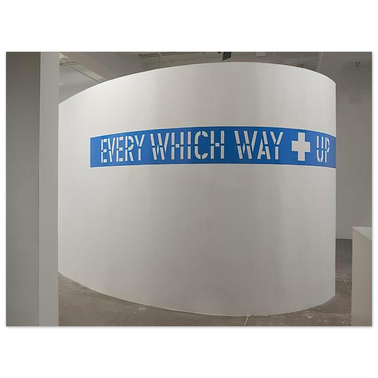 Lawrence Weiner  Every Which Way  Up  2010 Aluminum Print