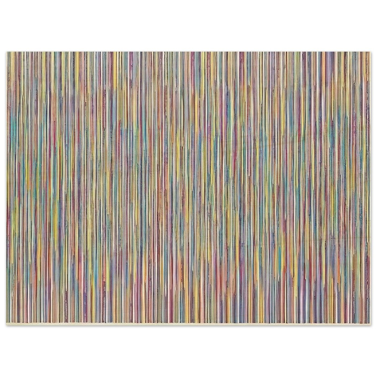 Gene Davis  Monets Garden  1980 Wood Print