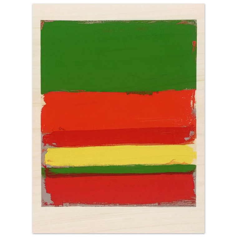 Patrick Heron  Untitled From The Shapes of Colour  1978 N2 Wood Print