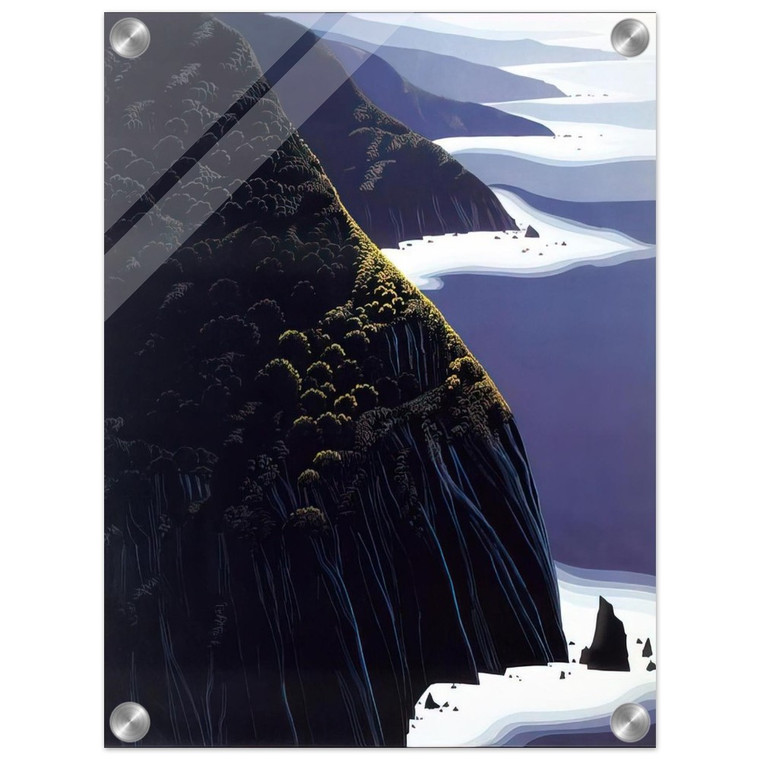 Eyvind Earle  Gray Big Sur Acrylic Print