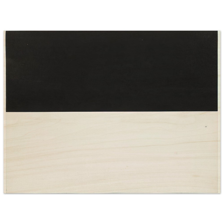Ellsworth Kelly  Black and White from the series Line Form Color Wood Print