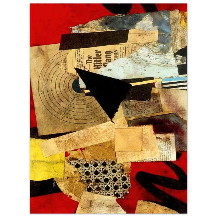 Kurt Schwitters  HITLER GANG 1944 Aluminum Print