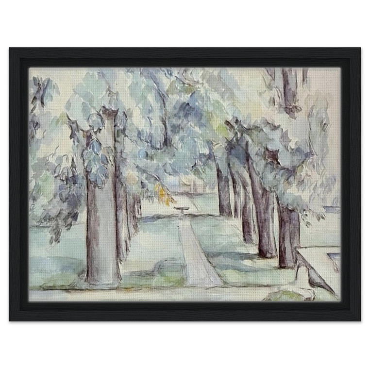 Paul Cezanne  Pool and Lane of Chestnut Trees at Jas de Bouffan Framed Canvas