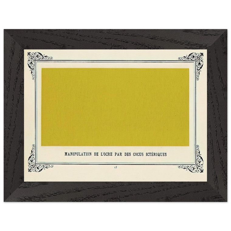 Alphonse Allais Jaundiced Cuckolds Handling Ochre Wood Framed Art Print