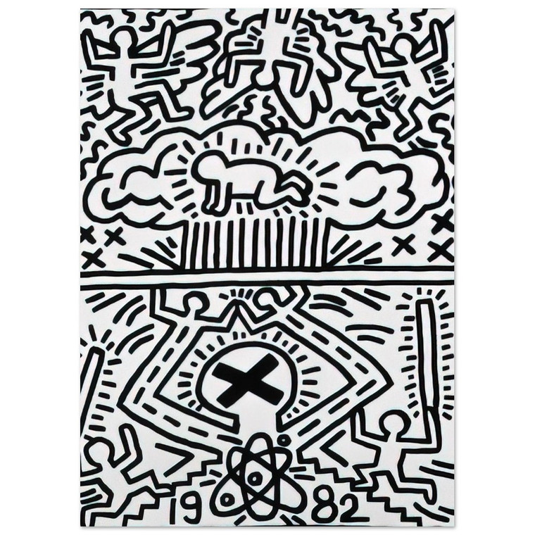 Keith Haring  ANTI NUCLEAR RALLY 1982 N2 Fine Art Poster / Art Print
