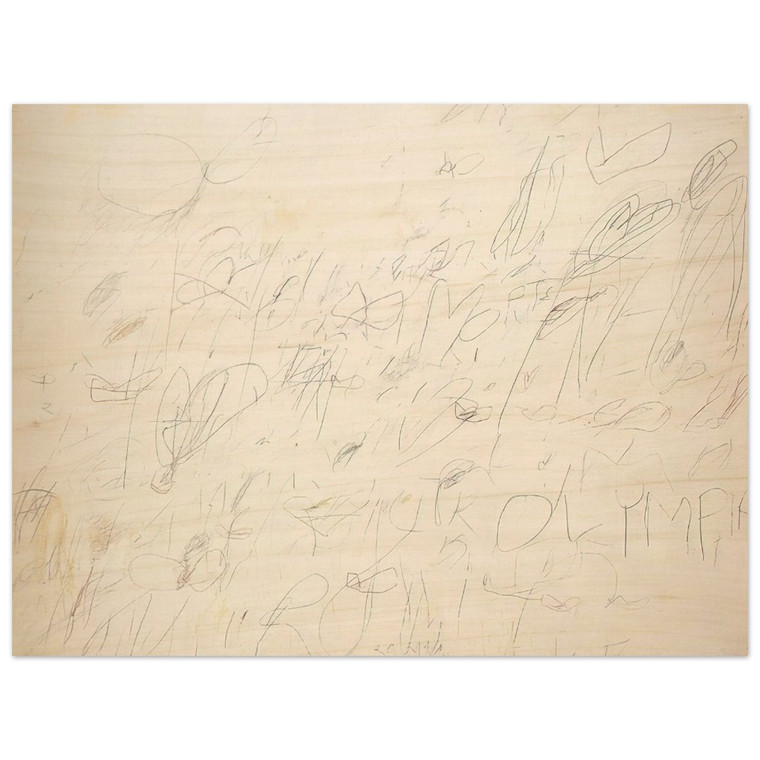 Cy Twombly  Olympia Wood Print