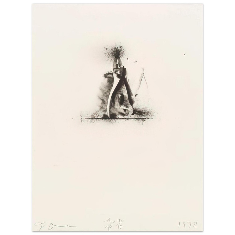 Jim Dine  UNTITLED FROM TEN WINTER TOOLS 1973 1 Aluminum Print