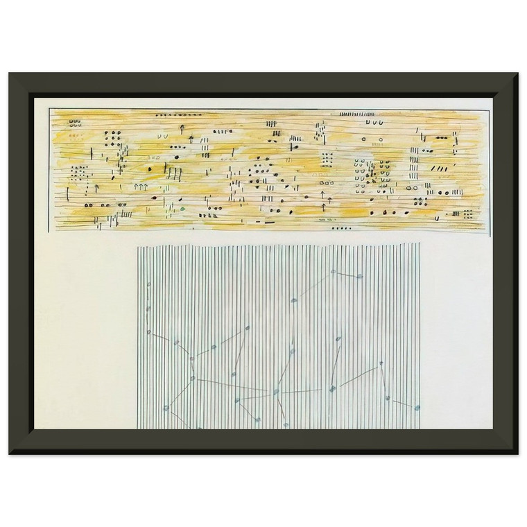 Gene Davis  Islam  1981 Premium Metal Framed Art Print / Poster