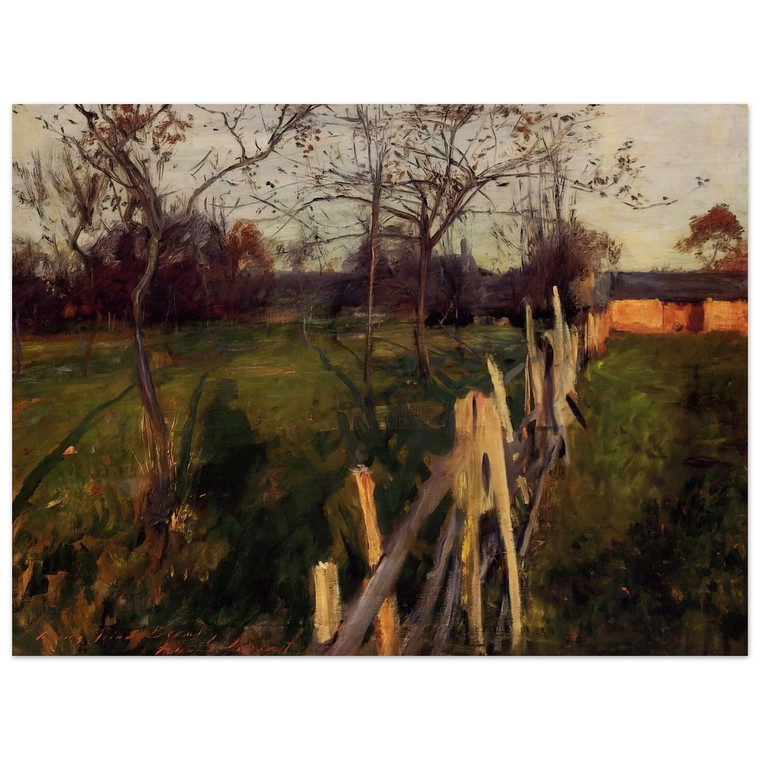 John Singer Sargent  Home Fields Wood Print