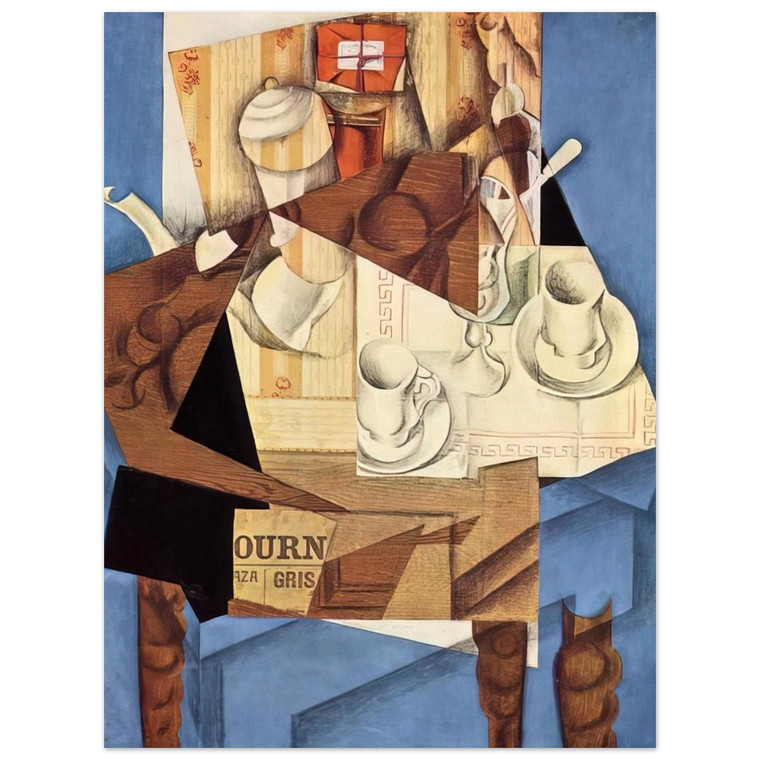 Juan Gris  BREAKFAST 1914 Aluminum Print