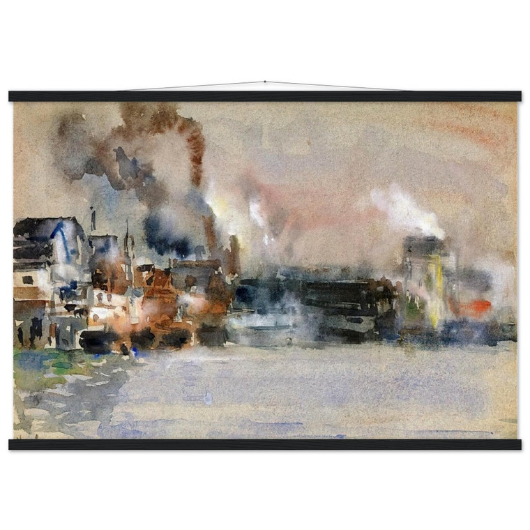 Childe Hassam  Portland Harbor Museum-Quality Matte Paper Poster with Hanger
