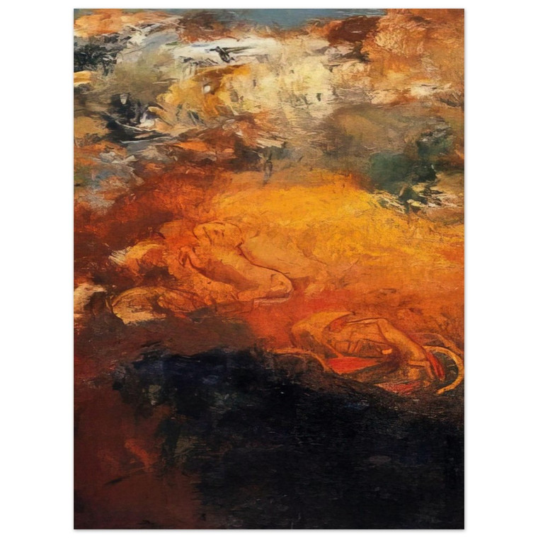 Odilon Redon  APOLLO S CHARIOT Wood Print