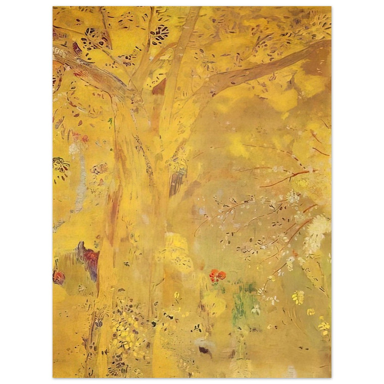 Odilon Redon  TREE AGAINST A YELLOW BACKGROUND 1901 Aluminum Print