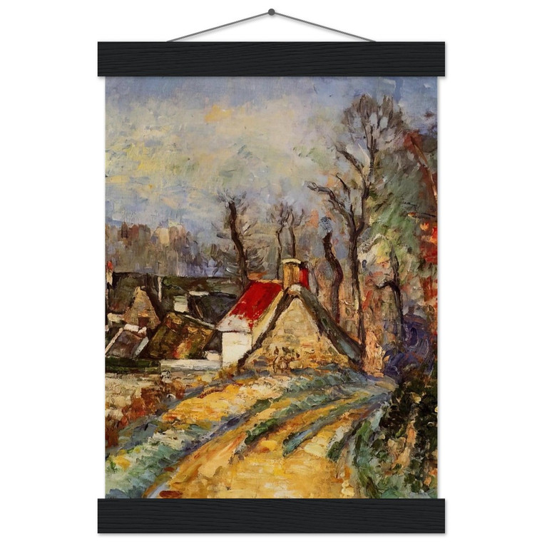 Paul Cezanne The Turn in the Road at Auvers Matte Paper Poster with Hanger