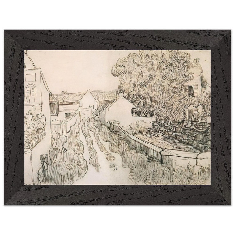 Vincent van Gogh  VILLAGE STREET N2 Premium Wooden Framed Art Print / Poster