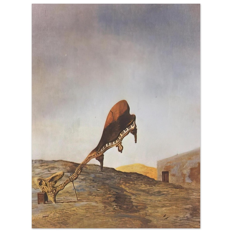 Salvador Dali Skull with Lyric Appendage on Table 1934 Aluminum Print