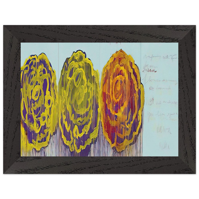 Cy Twombly  The Rose  III  Premium Wooden Framed Art Print / Poster