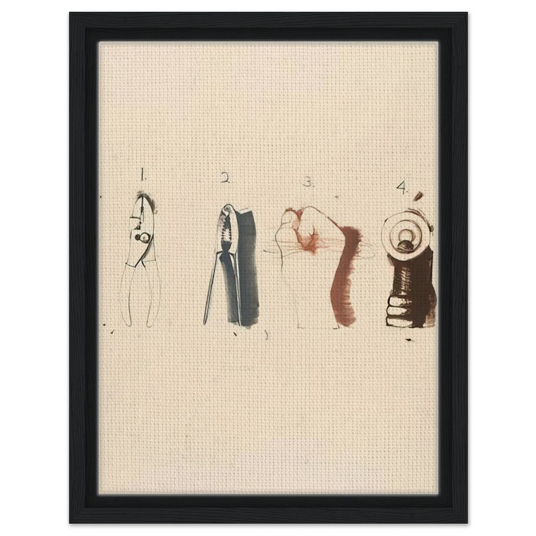 Jim Dine  NUTCRACKER 1973 Framed Canvas