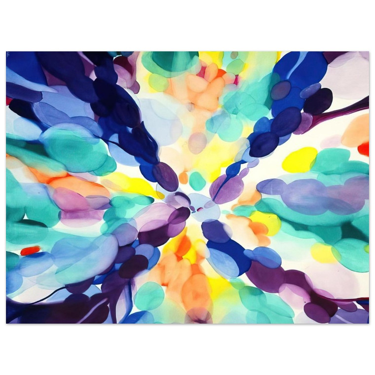 Alice Baber  Lavender High Aluminum Print