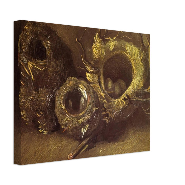 Vincent van Gogh  Still Life with Three Birds Nests Canvas