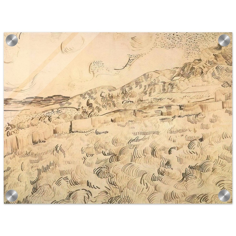 Vincent van Gogh  Mountain Landscape Seen across the Walls Acrylic Print