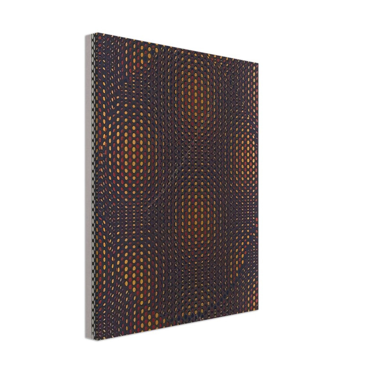 Antonio Asis  Circulo rojo y amarillo  1970 Canvas