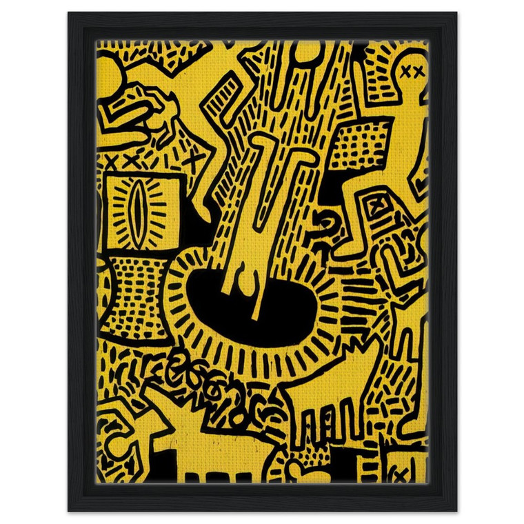 Keith Haring  UNTITLED 1981 N1 Framed Canvas