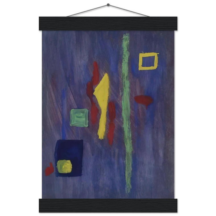 Newman Untitled Red Yellow Green Purple Museum-Quality Matte Poster with Hanger