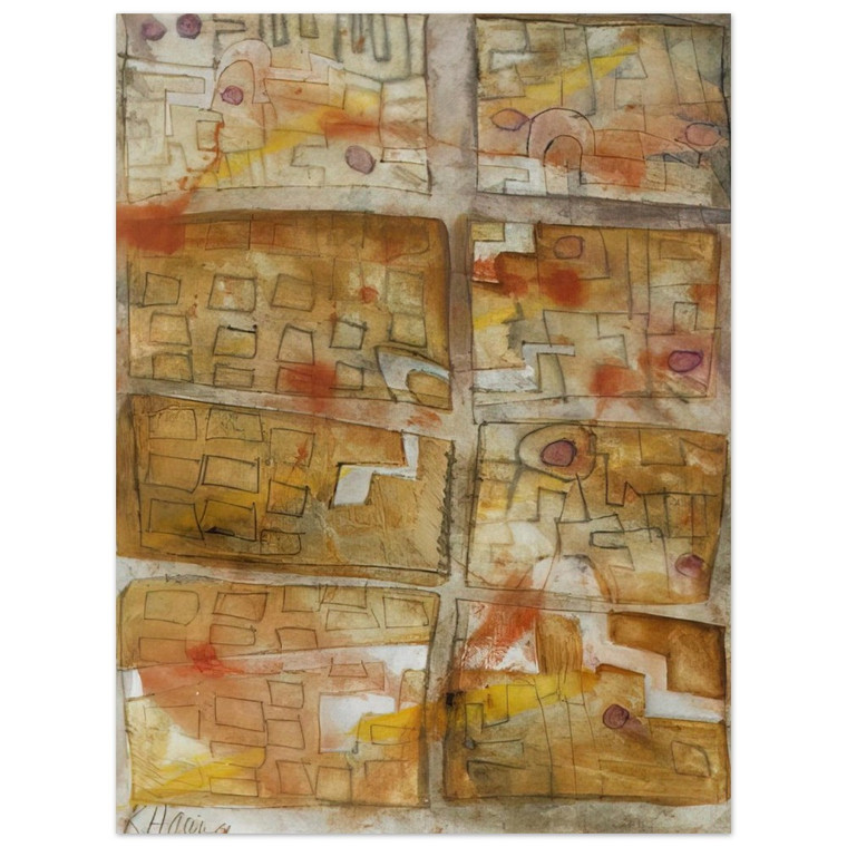 Keith Haring  UNTITLED 1978 3 N2 Aluminum Print