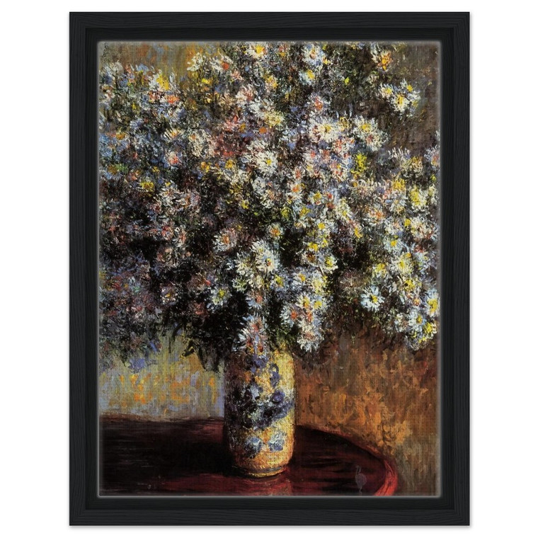 claude monet  Asters Framed Canvas