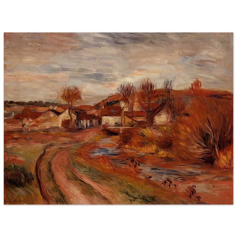 PierreAuguste Renoir  Landscape in Normandy Wood Print