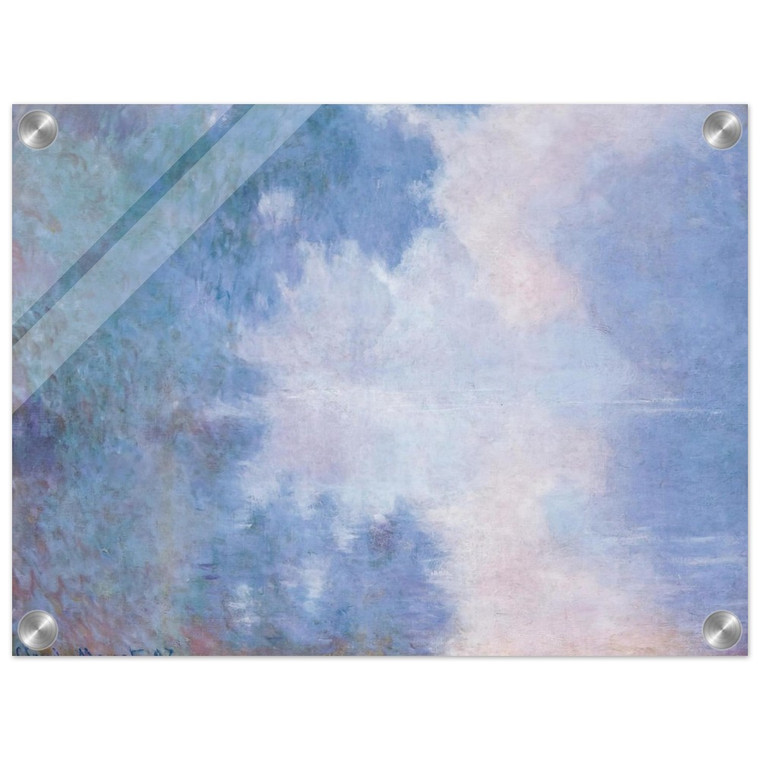 claude monet  Morning on the Seine Mist Acrylic Print