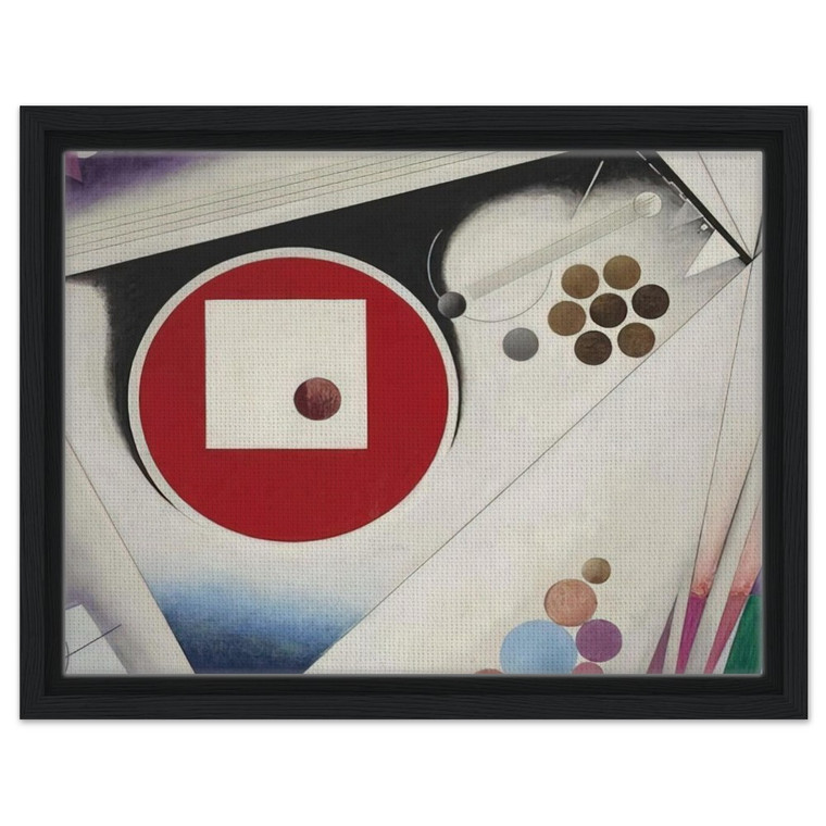 Rudolf Bauer  THIRD SYMPHONY IN 3 MOVEMENTS 1930 Framed Canvas