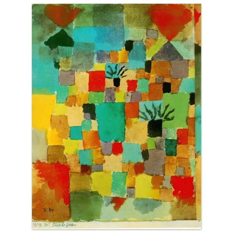 Paul Klee  SOUTHERN TUNISIAN GARDENS 1919 Aluminum Print