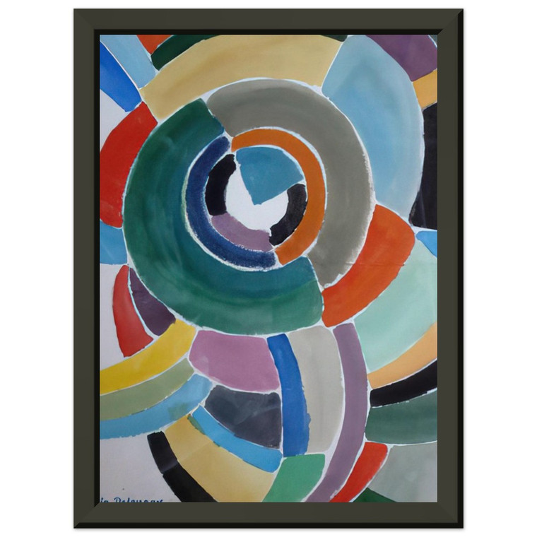 Sonia Delaunay  ORFIZME Premium Metal Framed Art Print / Poster