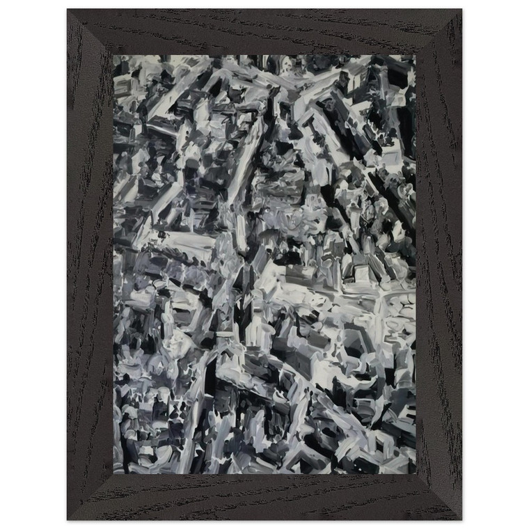 Gerhard Richter  TOWNSCAPE F 1968 Premium Wooden Framed Art Print / Poster