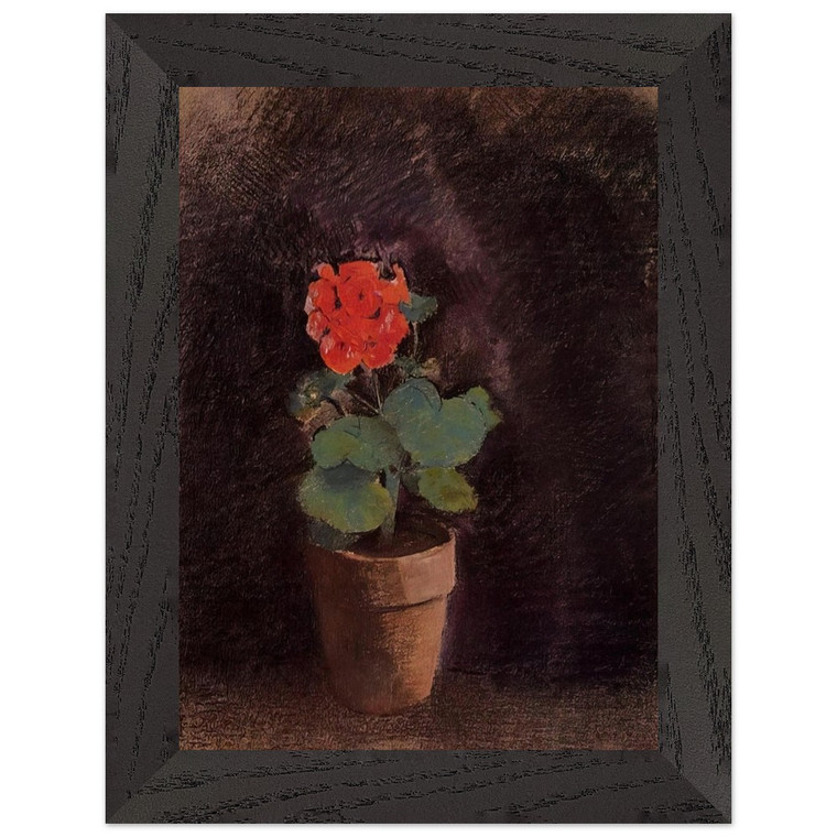 Odilon Redon  GERANIUM Premium Wooden Framed Art Print / Poster