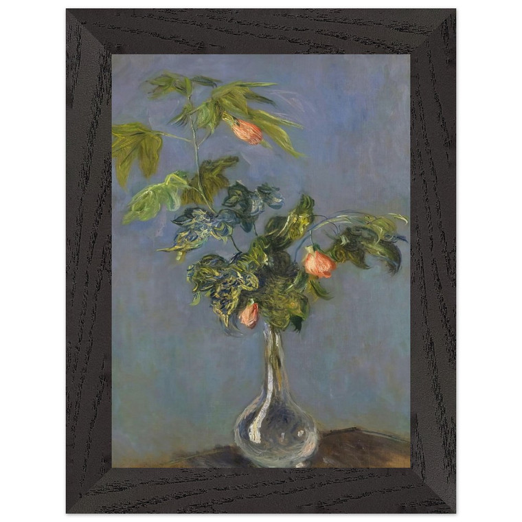 claude monet  FLOWERS IN A VASE N2 Premium Wooden Framed Art Print / Poster
