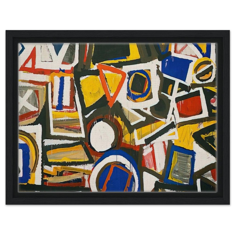 Al Held  Taxi Cab II Framed Canvas