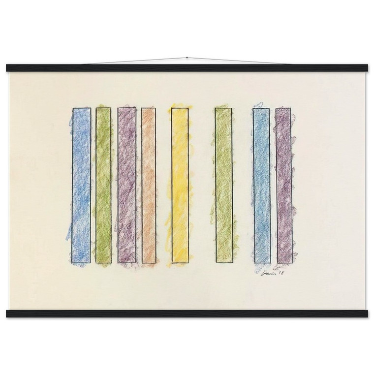 Gene Davis  Untitled  1978 N5 Museum-Quality Matte Paper Poster with Hanger