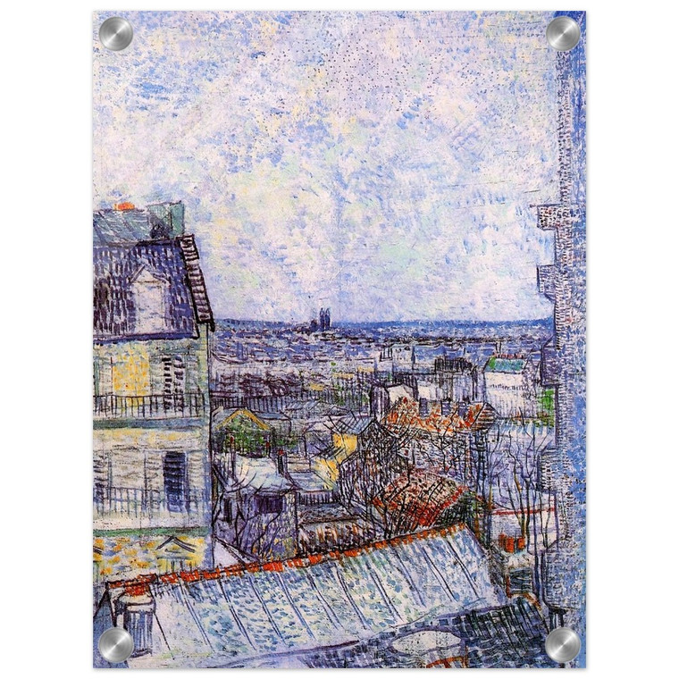 Vincent van Gogh  View from Vincents room in the Rue Lepic Acrylic Print