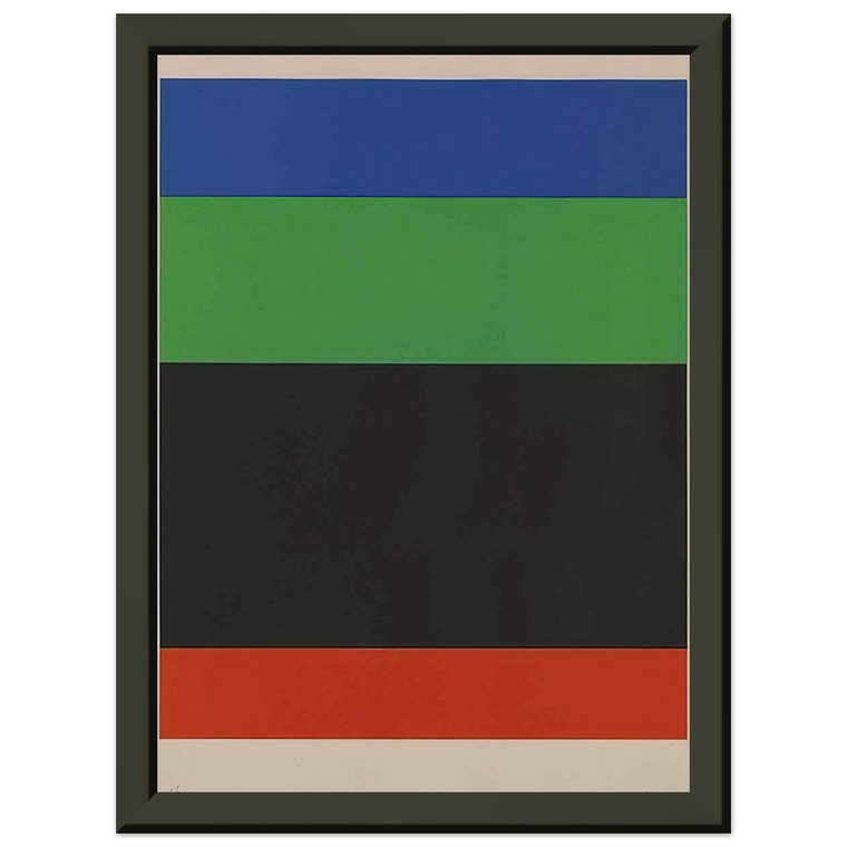 Ellsworth Kelly  BlueGreenBlackRed Premium Metal Framed Art Print / Poster