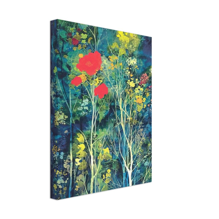 Eyvind Earle  Poppies and Flowers Canvas