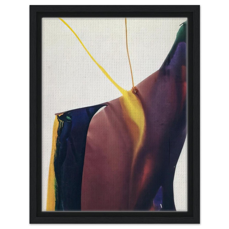 Paul Jenkins  Phenomena Yellow Strike  1963 Framed Canvas