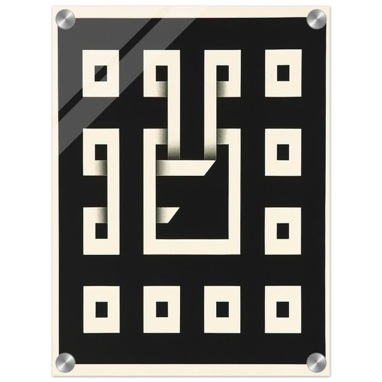 Omar Rayo  Clandestine Game XI  1968 Acrylic Print